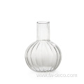 unique low seat high borosilicate glass vase